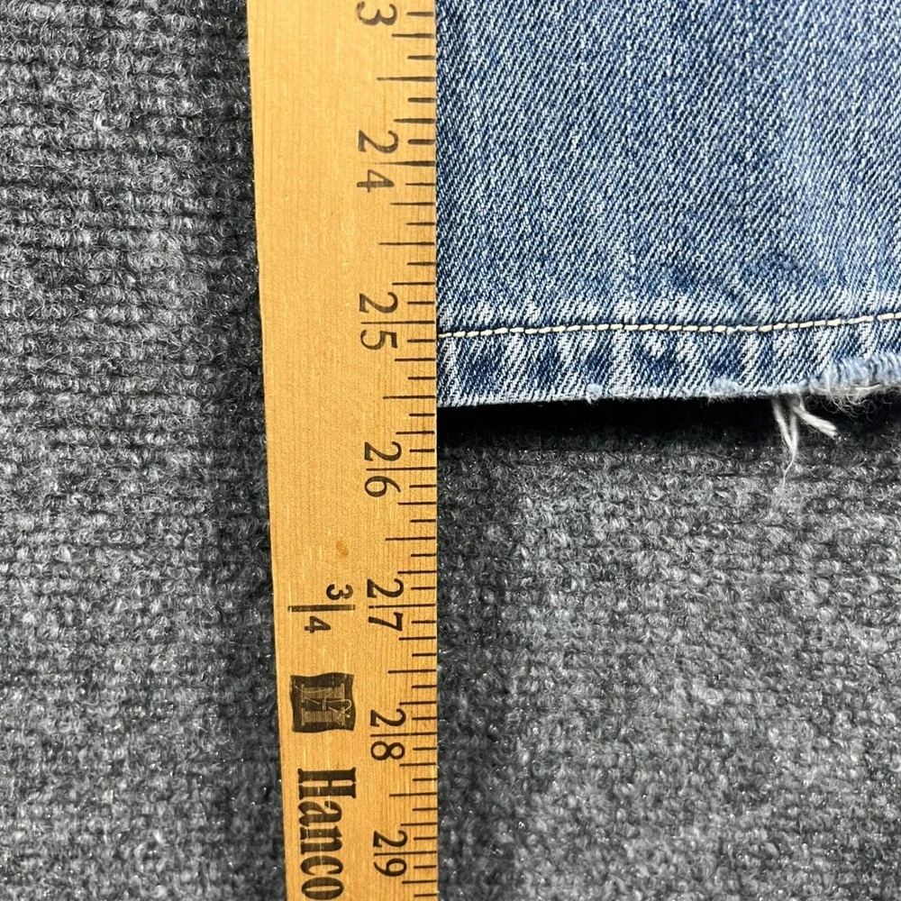 Brooks Brothers 346 Relaxed Fit Jeans Mens 38 Light Blue Denim Cotton Distressed